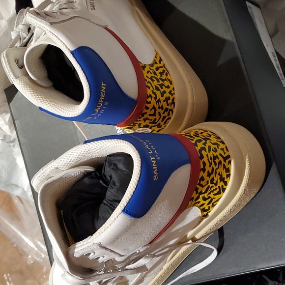 Sz 41(8) NIB $795 Saint Laurent high tops - Picture 3 of 6